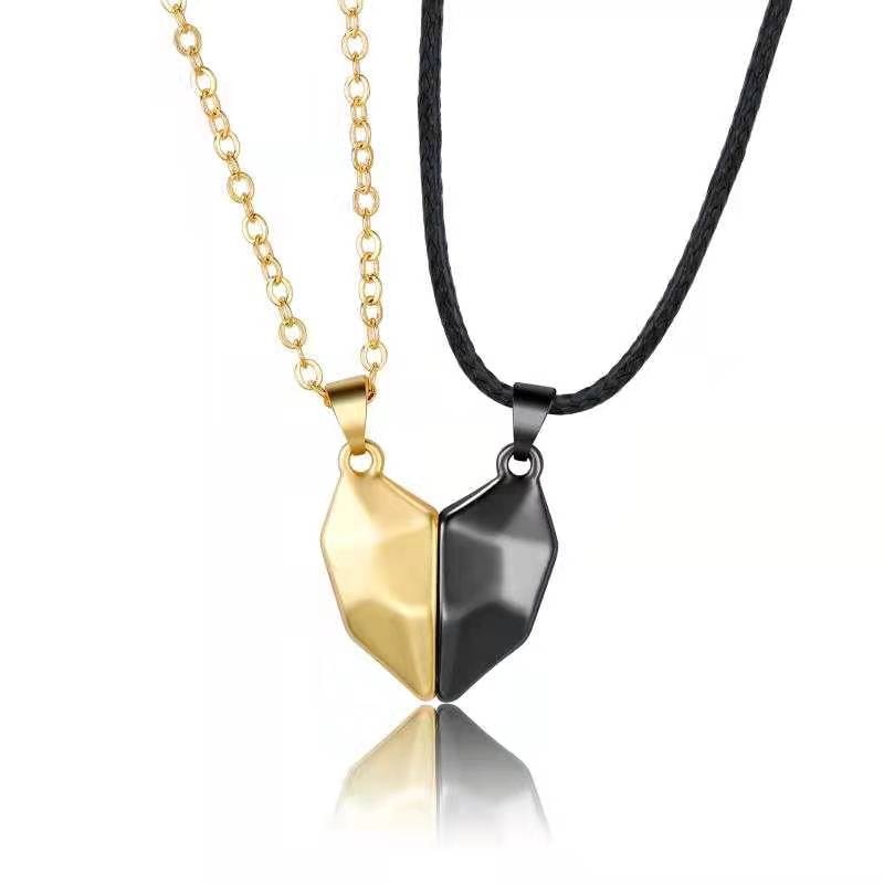 Geometric Heart Necklace Set | Matching Necklace Design