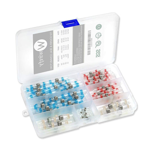 Heat Shrink Wire Connectors Kit | Waterproof Solder Seal for Automotive | Marine | and Home Repairs
