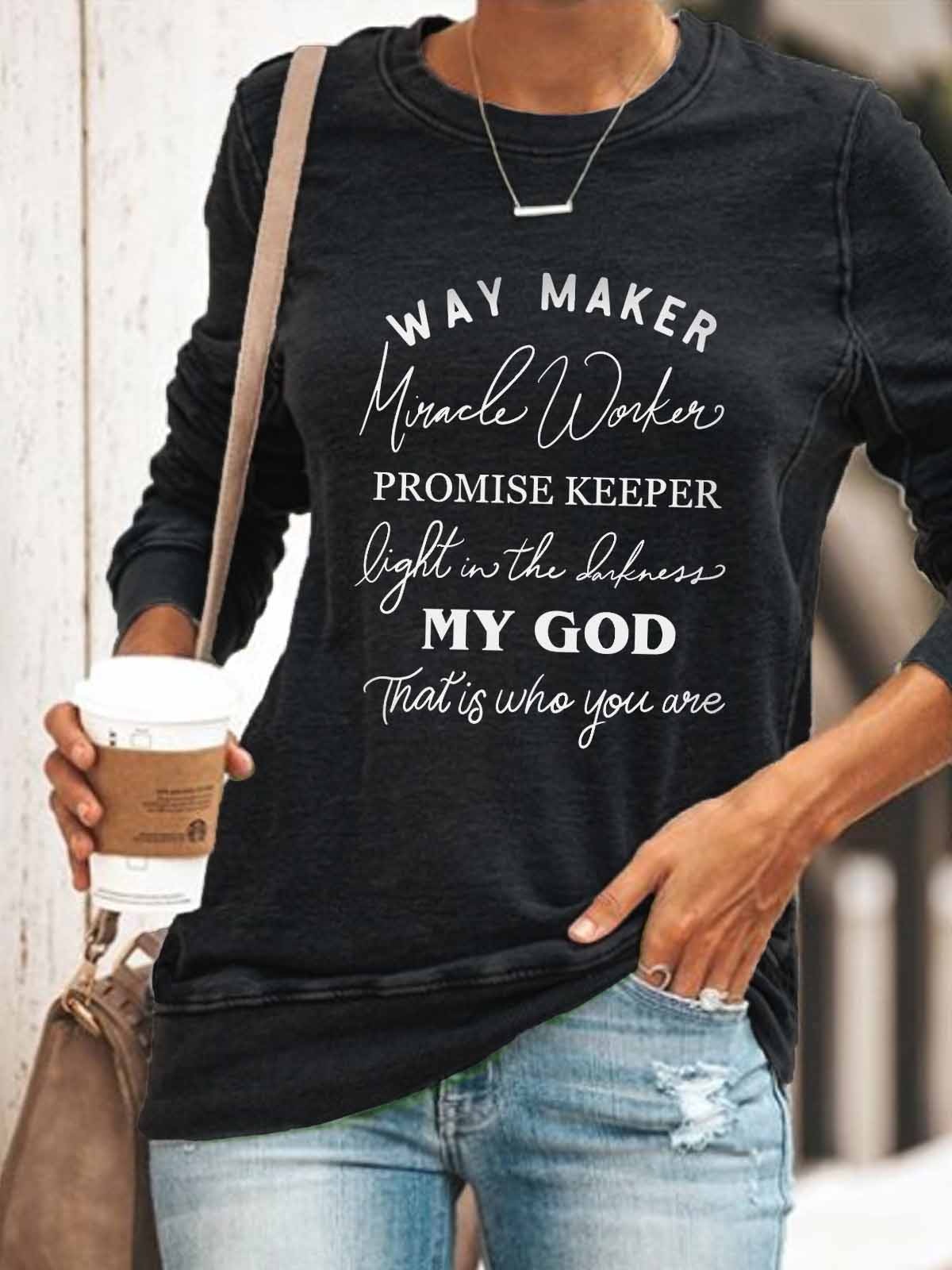 Inspirational Graphic Sweatshirt | Cozy Comfort Sweatshirt