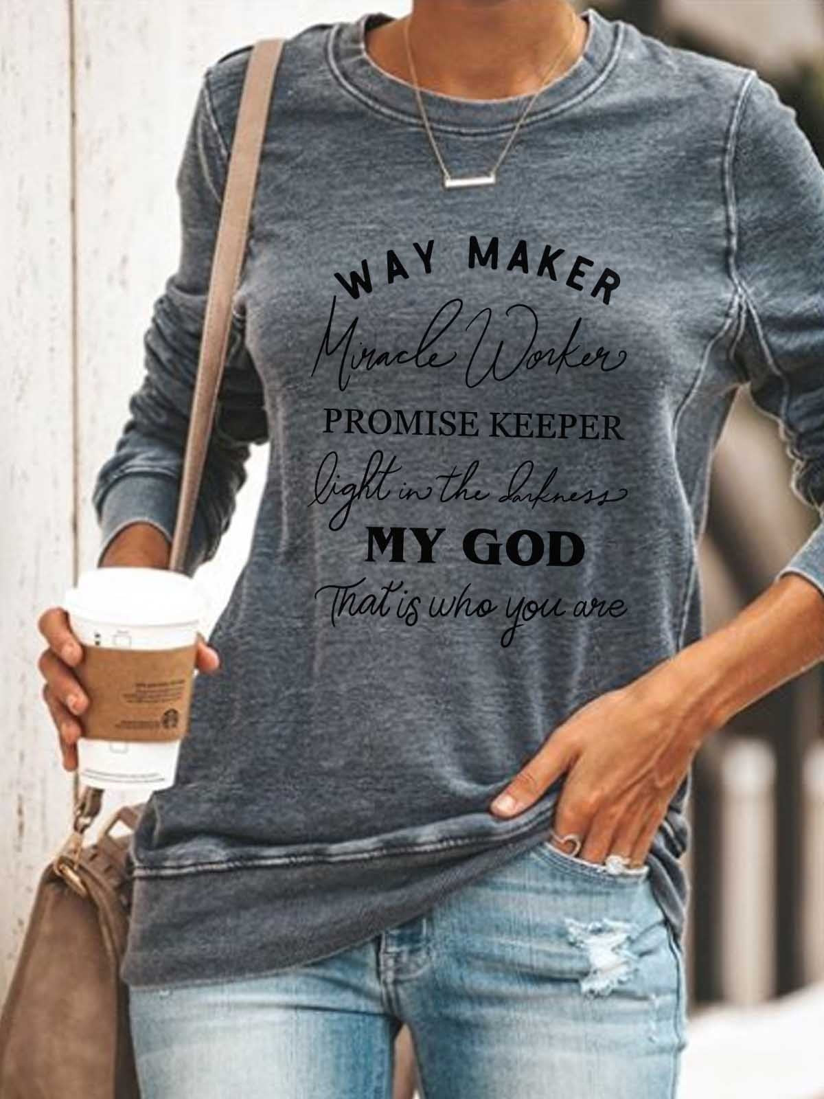 Inspirational Graphic Sweatshirt | Cozy Comfort Sweatshirt
