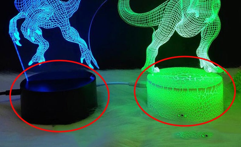 LED 3D Illusion Night Light | Multi-Color Magic Night Lamp