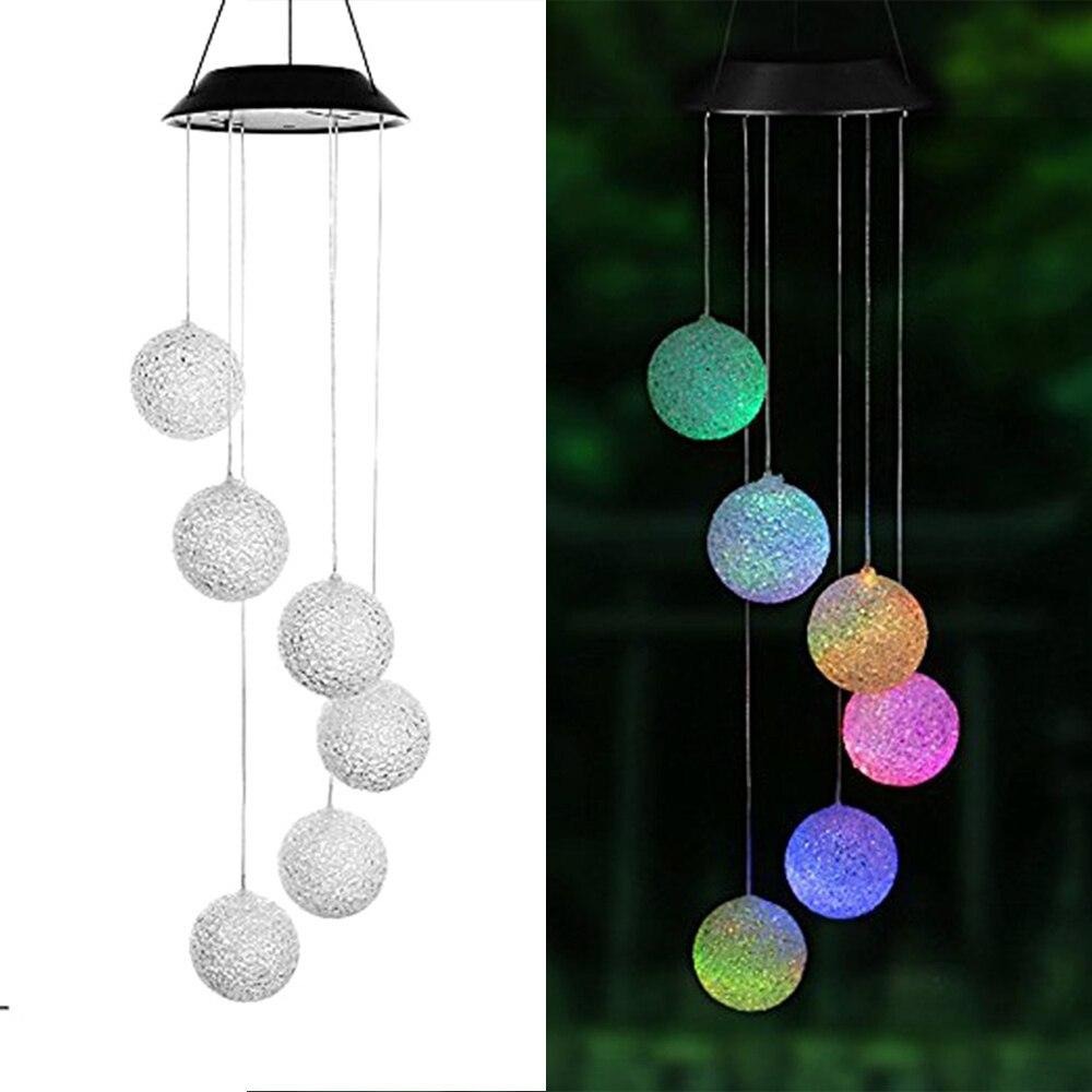 LED Solar Wind Chimes | Color-Changing Outdoor Decor & Patio Lights
