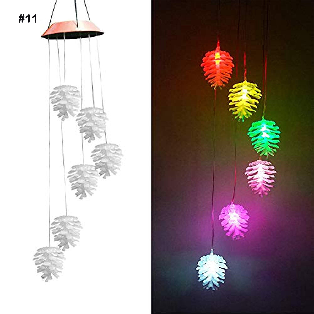 LED Solar Wind Chimes | Color-Changing Outdoor Decor & Patio Lights