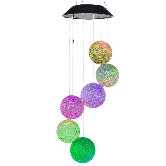 LED Solar Wind Chimes | Color-Changing Outdoor Decor & Patio Lights