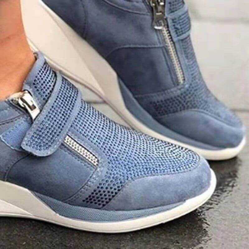 Luxe Comfort Sneakers | Trendy Wedge Design