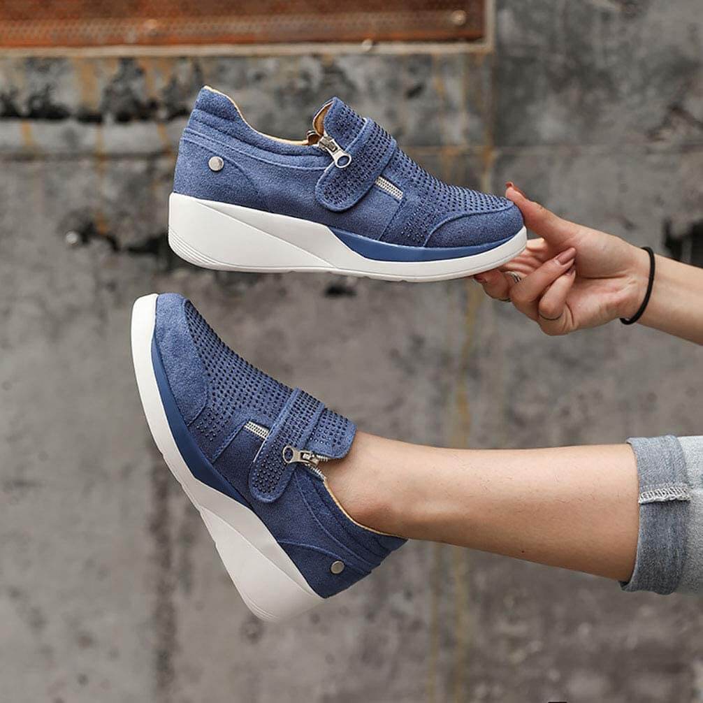 Luxe Comfort Sneakers | Trendy Wedge Design