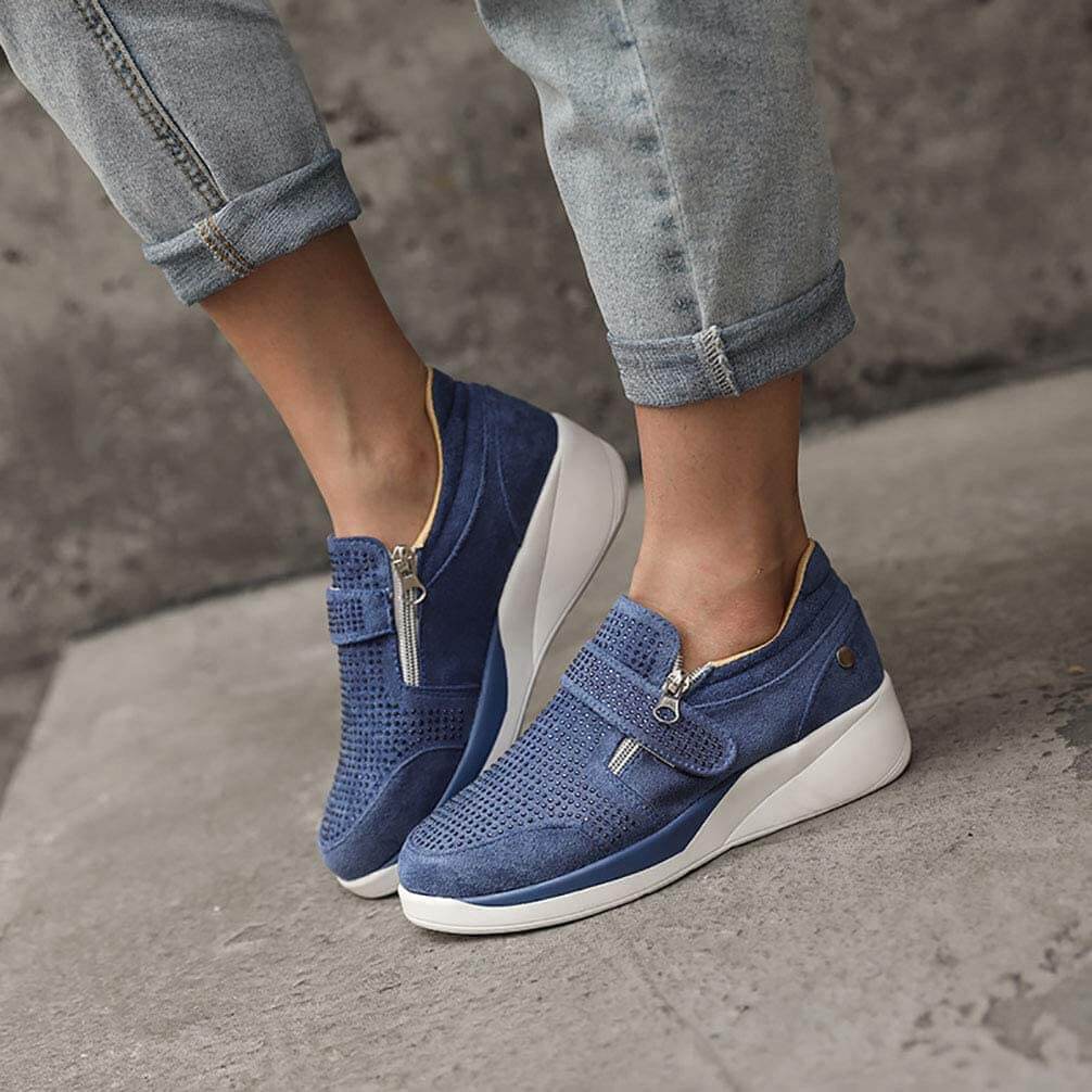 Luxe Comfort Sneakers | Trendy Wedge Design