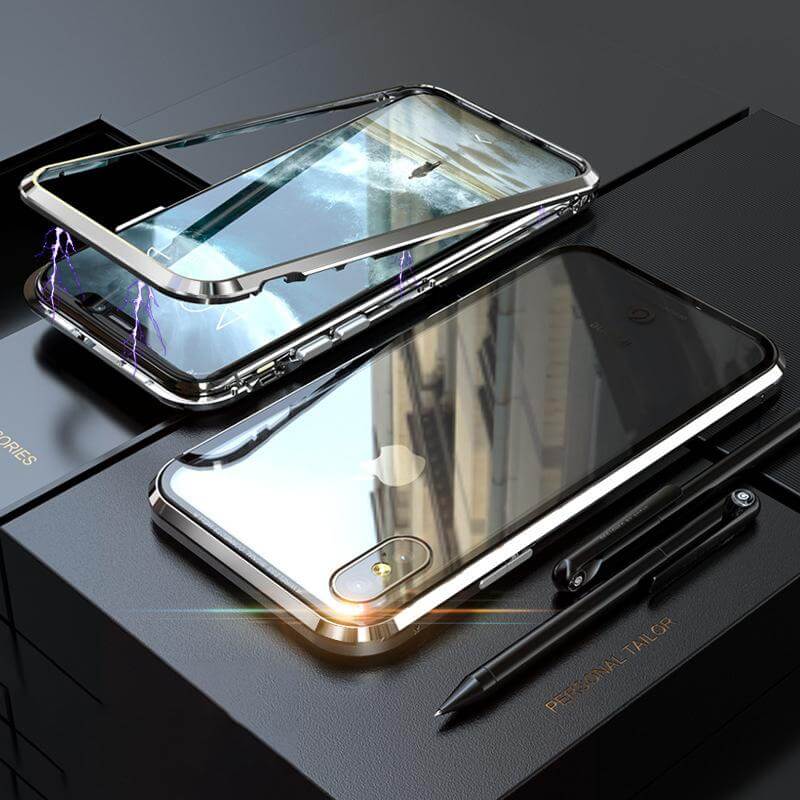 Magnetic Glass Case | 360° Protection & Elegant Magnetic Lock