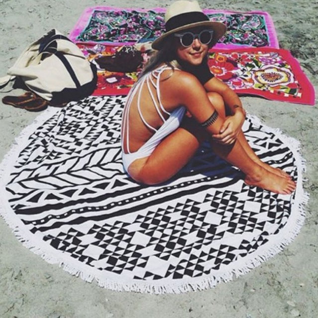 Mandala Round Beach Towel | Vibrant Beach Towel Designs