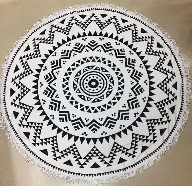 Mandala Round Beach Towel | Vibrant Beach Towel Designs