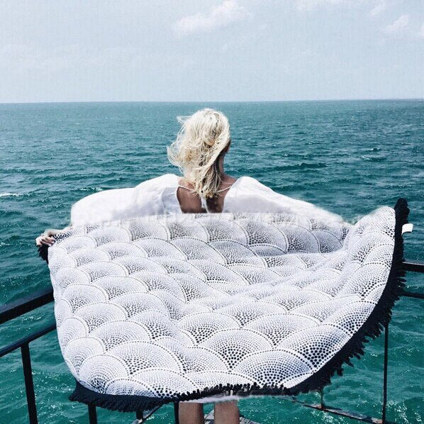 Mandala Round Beach Towel | Vibrant Beach Towel Designs