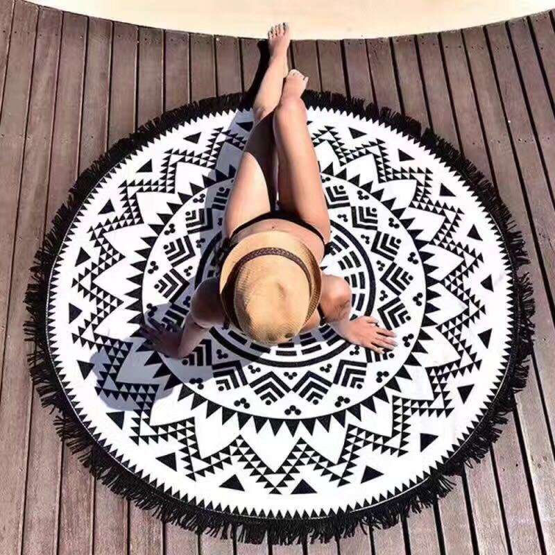 Mandala Round Beach Towel | Vibrant Beach Towel Designs