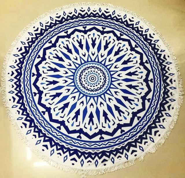 Mandala Round Beach Towel | Vibrant Beach Towel Designs