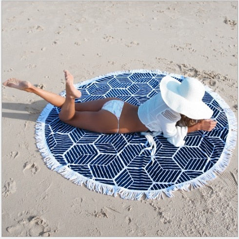 Mandala Round Beach Towel | Vibrant Beach Towel Designs
