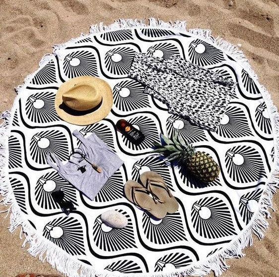 Mandala Round Beach Towel | Vibrant Beach Towel Designs