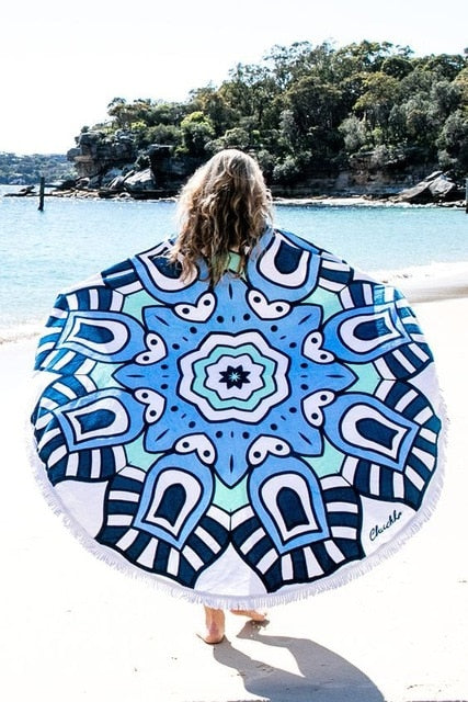 Mandala Round Beach Towel | Vibrant Beach Towel Designs