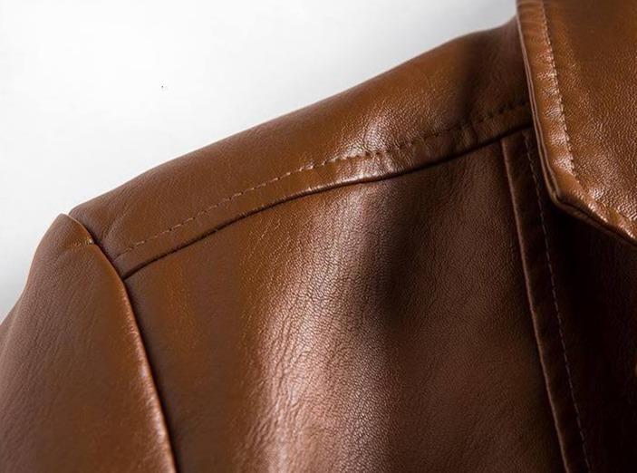 Men's Sleek Leather Blazer Jacket | Versatile Design
