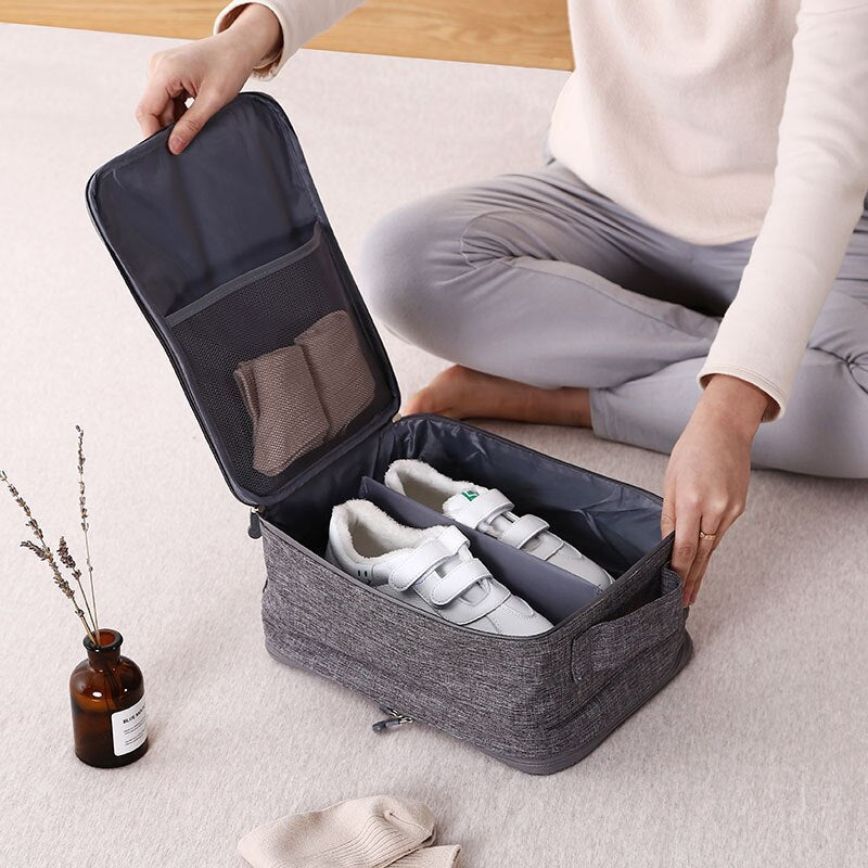 Multi-Color Travel Shoe Organizer | Compact | Stylish & Portable Shoe Storage for Travel