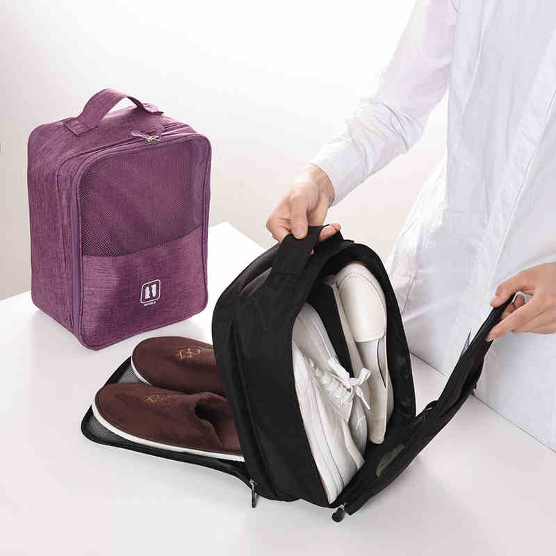 Multi-Color Travel Shoe Organizer | Compact | Stylish & Portable Shoe Storage for Travel