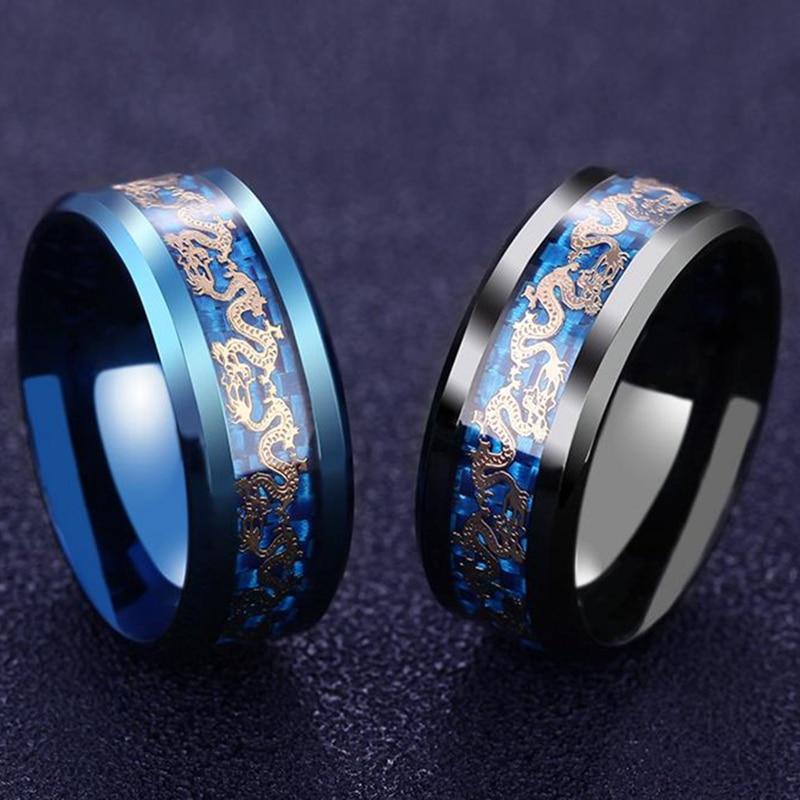 Mystic Dragon Tungsten Ring | Intricate Design