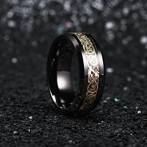 Mystic Dragon Tungsten Ring | Intricate Design