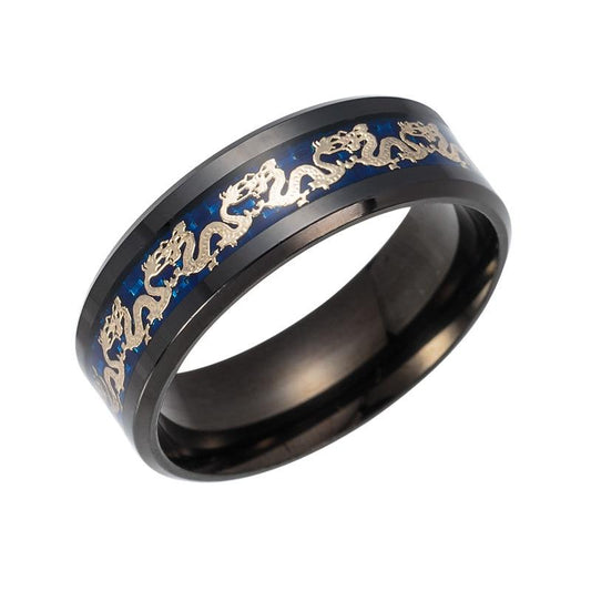 Mystic Dragon Tungsten Ring | Intricate Design