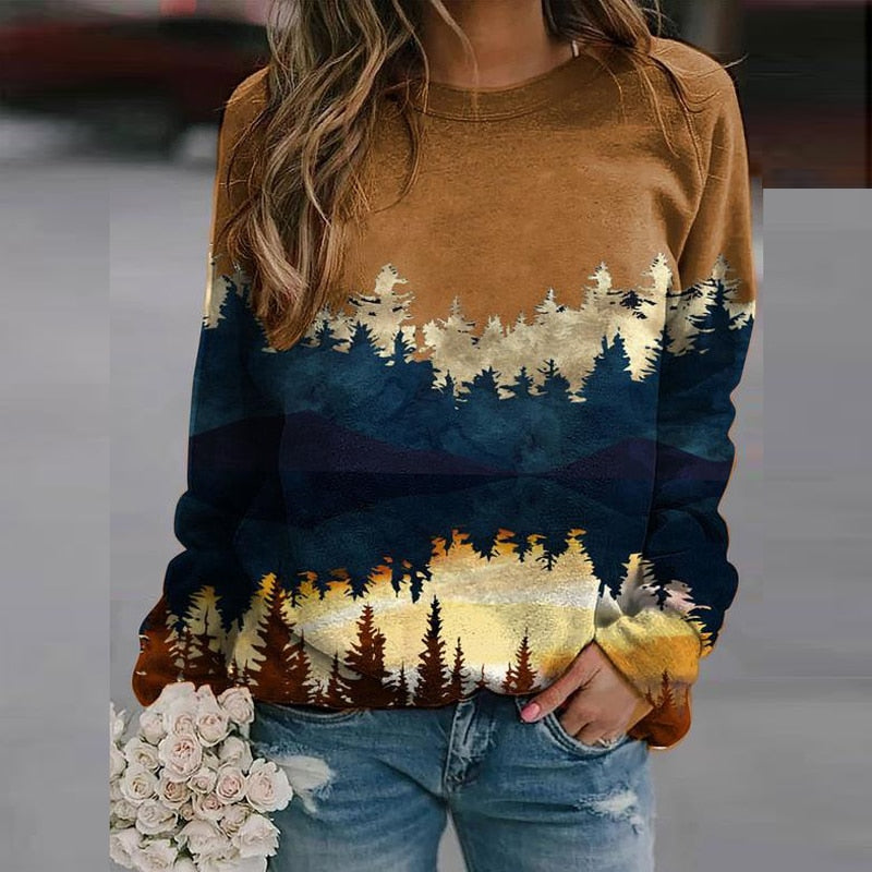 Nature-Inspired Sweatshirt | Cozy Forest Designs