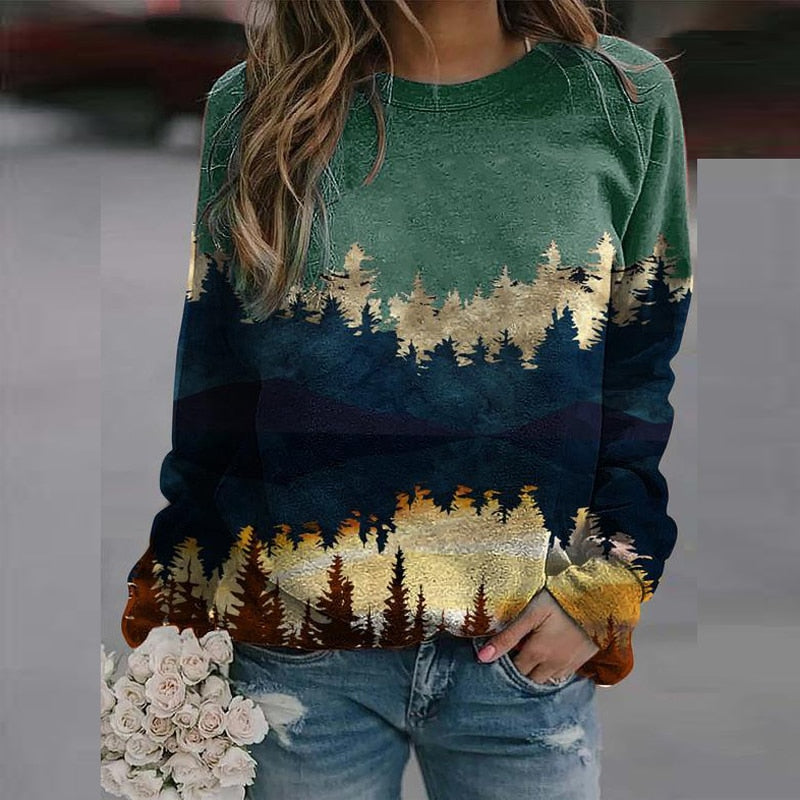 Nature-Inspired Sweatshirt | Cozy Forest Designs