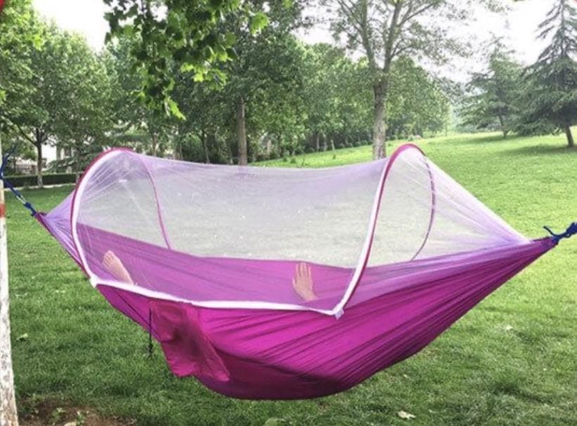 Outdoor Camping Hammock | Integrated Bug Net | Portable and Lightweight