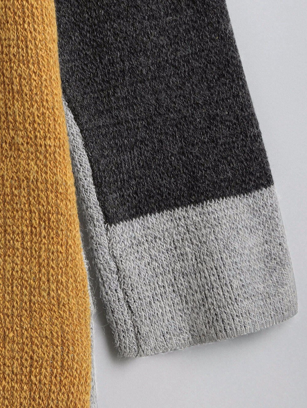 Patchwork Open Front Knit Cardigan | Cozy Style Chic