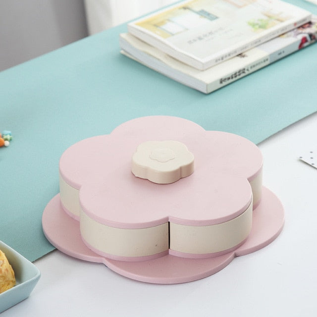 Petal Shaped Snack Box | Rotating Snack Compartments