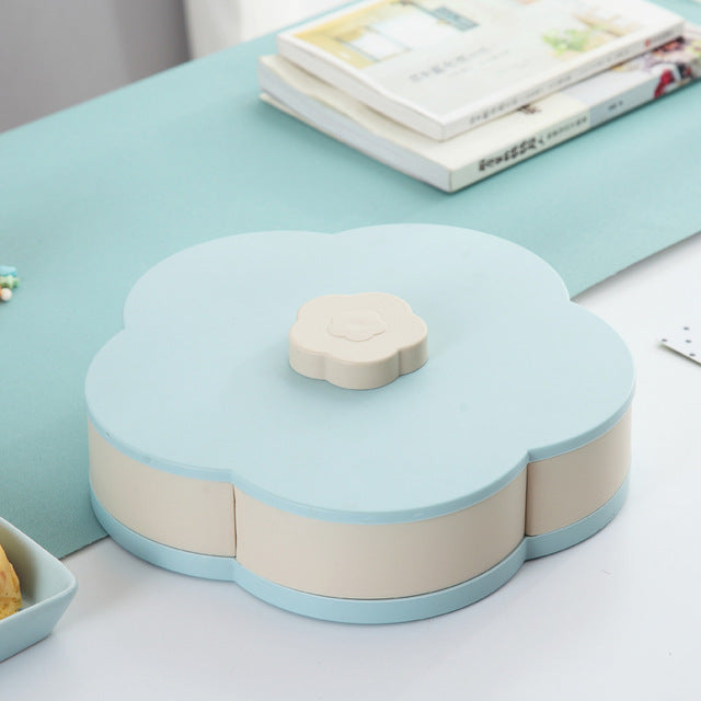 Petal Shaped Snack Box | Rotating Snack Compartments