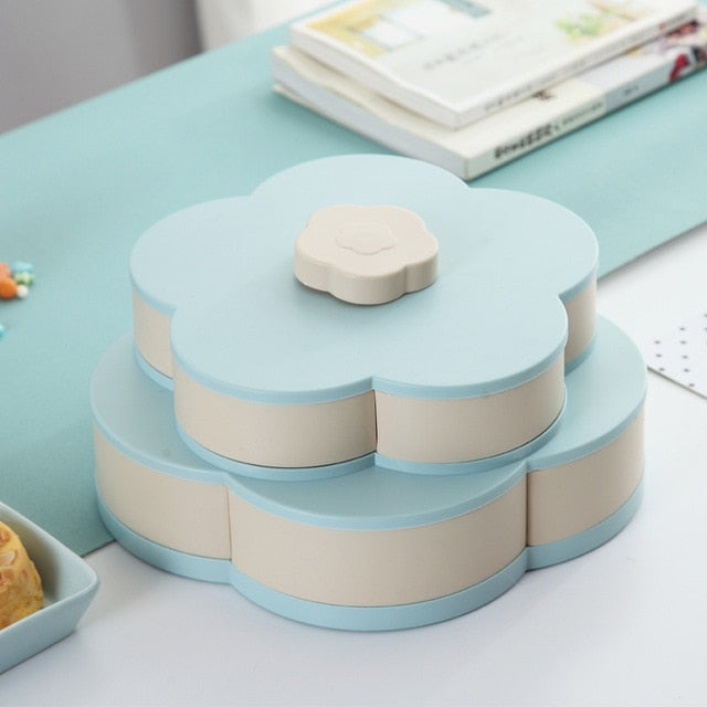 Petal Shaped Snack Box | Rotating Snack Compartments
