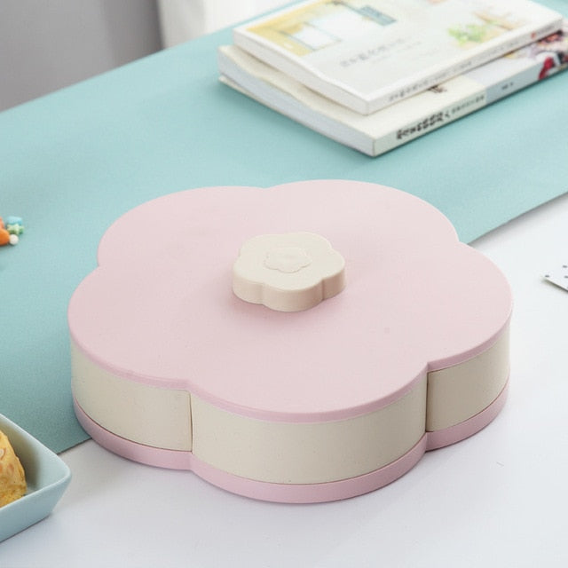 Petal Shaped Snack Box | Rotating Snack Compartments