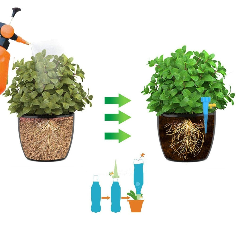 Plant Watering Spike System | Automatic Self-Irrigation for Easy Plant Care