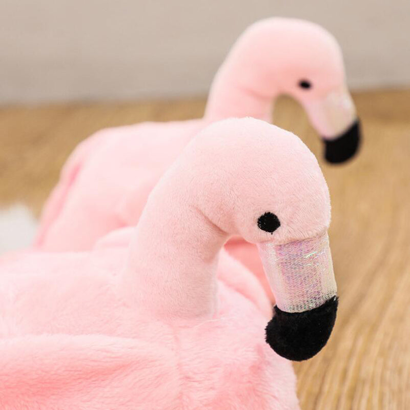 Plush Flamingo Slippers | Cozy | Fun | and Adorable Indoor Footwear