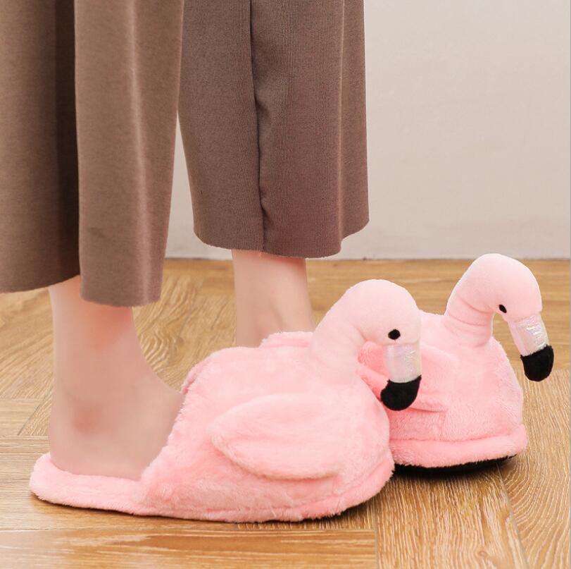 Plush Flamingo Slippers | Cozy | Fun | and Adorable Indoor Footwear