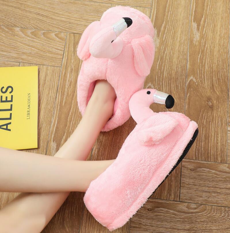 Plush Flamingo Slippers | Cozy | Fun | and Adorable Indoor Footwear