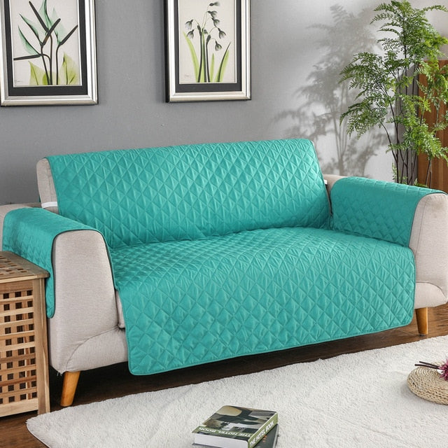 Premium Quilted Sofa Cover | Waterproof & Pet-Friendly Protection