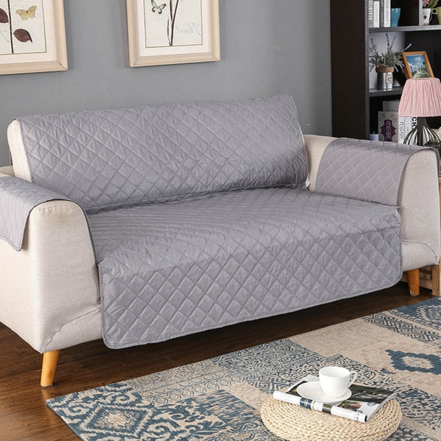 Premium Quilted Sofa Cover | Waterproof & Pet-Friendly Protection