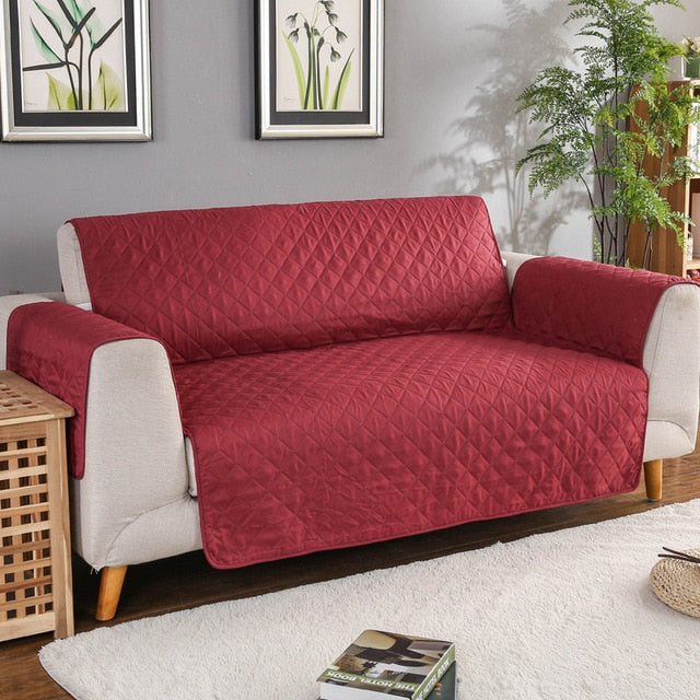 Premium Quilted Sofa Cover | Waterproof & Pet-Friendly Protection