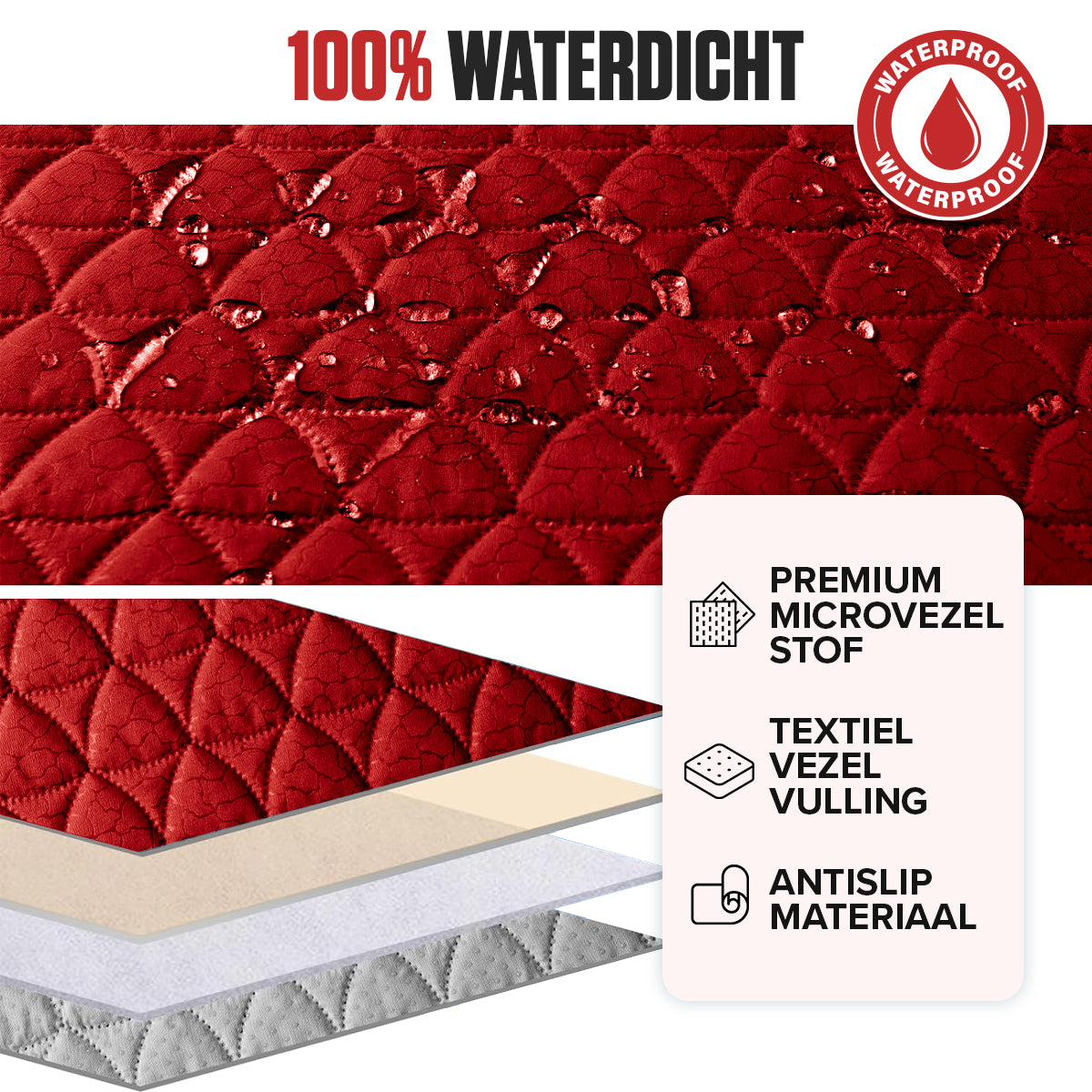 Premium Quilted Sofa Cover | Waterproof & Pet-Friendly Protection