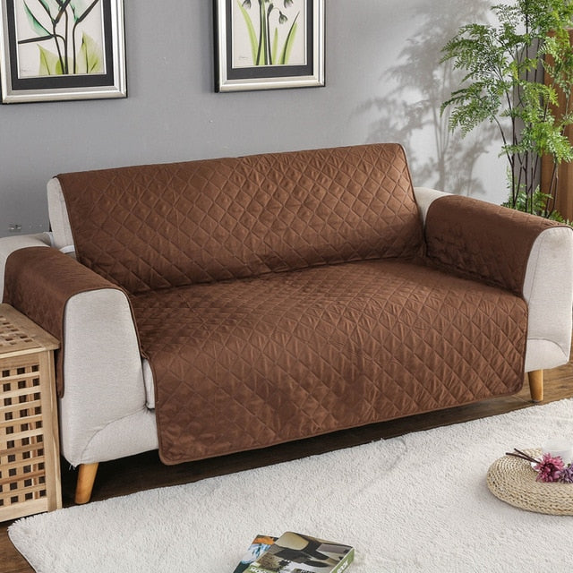 Premium Quilted Sofa Cover | Waterproof & Pet-Friendly Protection