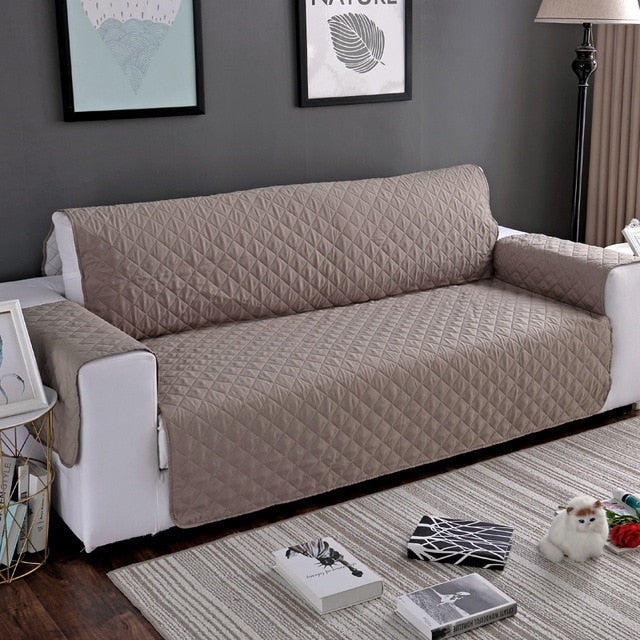 Premium Quilted Sofa Cover | Waterproof & Pet-Friendly Protection