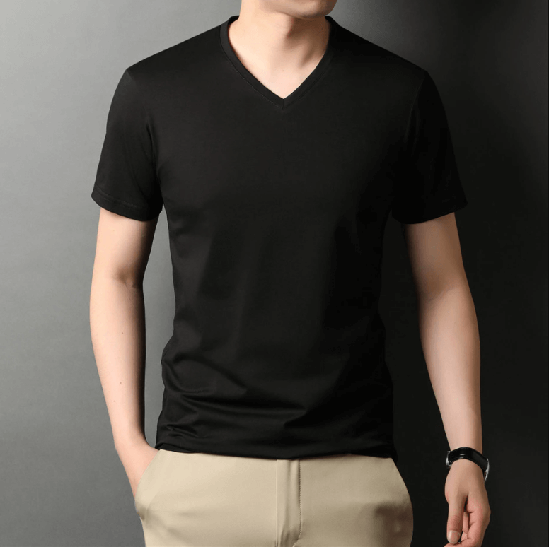 Premium V-Neck T-Shirt | Comfort Fit Tee