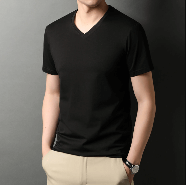 Premium V-Neck T-Shirt | Comfort Fit Tee