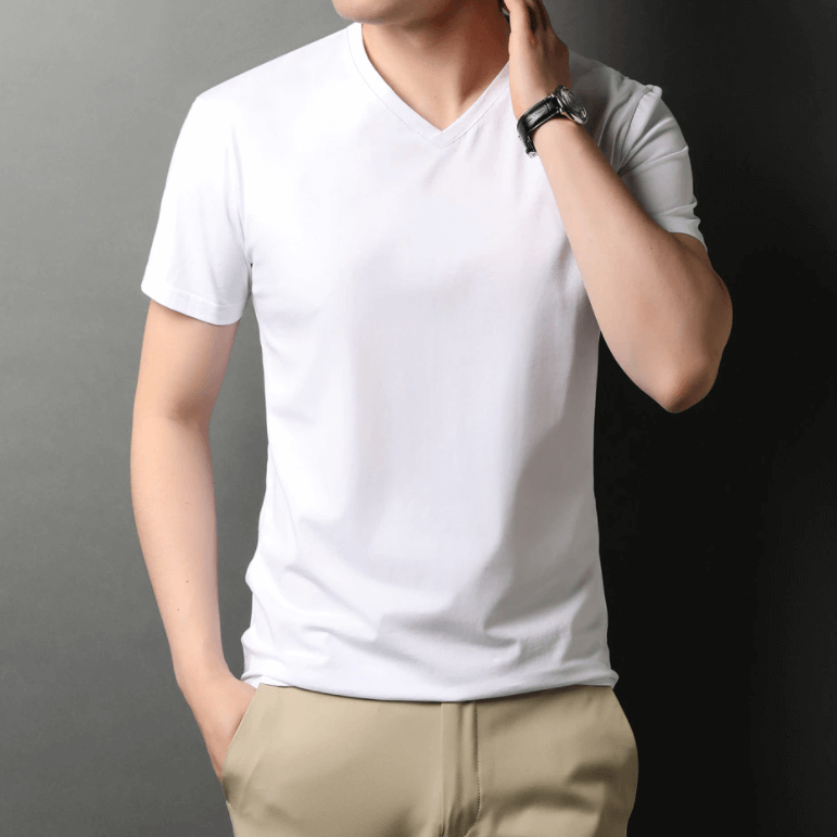 Premium V-Neck T-Shirt | Comfort Fit Tee