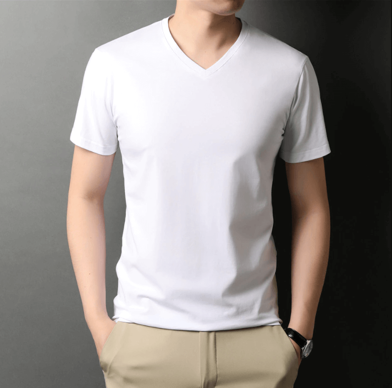 Premium V-Neck T-Shirt | Comfort Fit Tee