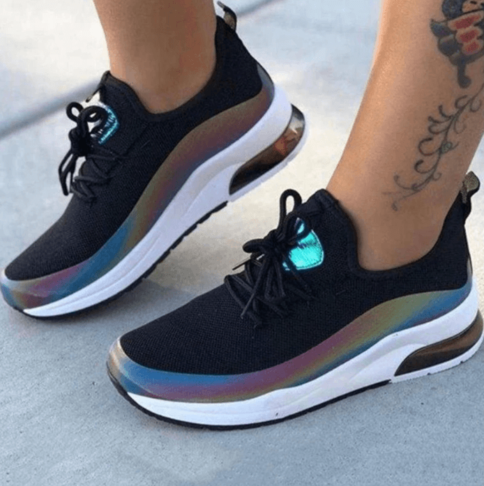 PrismGlow Sneakers | Iridescent & Fashion-Forward Comfort