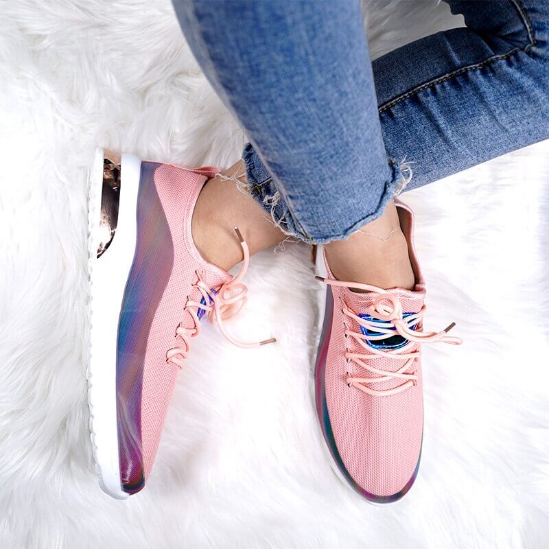 PrismGlow Sneakers | Iridescent & Fashion-Forward Comfort